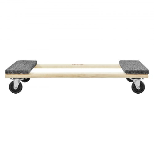 VEVOR Möbelwagen, Möbelwagen, 4 Räder, tragbare bewegliche Rollen, robust, ineinandergreifend, klein, flach, für schwere Möbel, 2 Stück, 40,6 x 27,9 cm, 227,8 kg Kapazität, schwarz