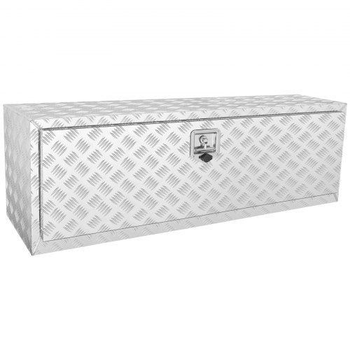 VEVOR Unterboden-Lkw-Box, 1219 x 430 x 460 mm Pickup-Aufbewahrungsbox, Aluminium-Werkzeugkasten mit Schloss &amp; Schlüsseln, Wasserdichte Anhänger-Werkzeugkiste für Lkw, Transporter, Anhänger usw.