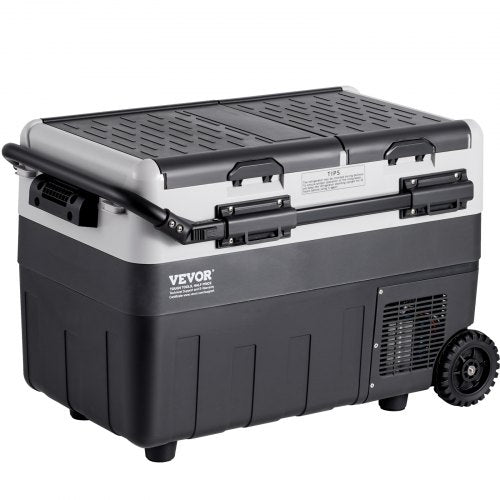 VEVOR Tragbarer Autokühlschrank Gefrierfach Kühlbox Kompressor 50L Dual Zone