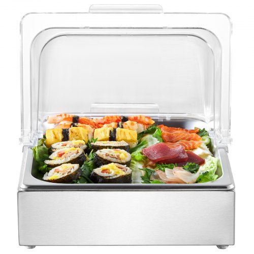 VEVOR Servierbehälter Gastronomie Buffet-Spender Serviertablett 1/2 Behälter