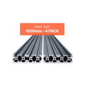 VEVOR 4er Set Aluprofil 1000mm Nutenprofil 2040 Aluminium Linear Schiene