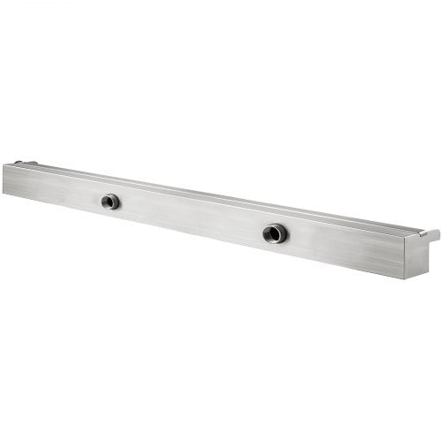 VEVOR Schwimmbad-Wasserfall-Spiller, 90 x 11,5 x 8 cm, Edelstahl-Schwimmbad-Wasserspiel mit buntem LED-Streifen, Schlauchanschluss, Fernbedienung, korrosionsbeständig Fontäne für Teich Pool