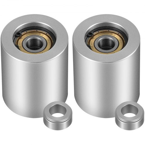 VEVOR CNC gefrästes Riemenschleifer-Set für Messerschleifer,Bandschleiferscheiben 100 mm Antriebsrad 75 mm Nachführrad Schleifer Riemenschleifer-Set 50