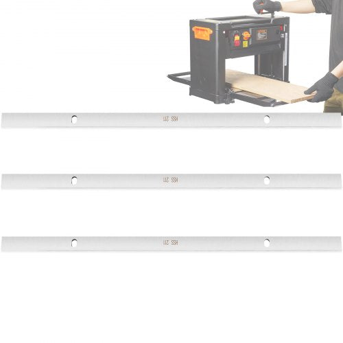 VEVOR Ersatzhobelmesser HSS Hobelmaschine 33,1x1,65x0,2cm Streifenhobelmesser Geeignet für ca.32 &amp; 33cm Hobel Dickenhobel Hobelmesser 40° Neigungswinkel zum Hobeln von Holz, Bambus, Futternylon usw.