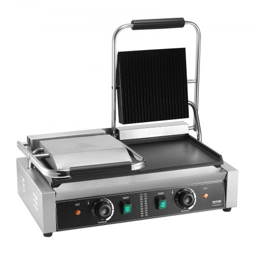 VEVOR Kommerzielle Panini Press Grill Elektrische Sandwichmaker-Platte 485x230mm