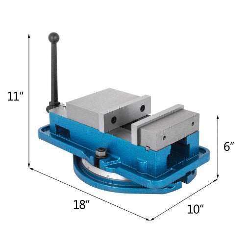 VEVOR Schraubzwingen-Schraubstock 160 mm, Tischschraubstock 160 mm, Bench Clamps 150 mm, Metall Professionelle Gusseisen Schraubstock für Säulenbohrer Breite Backen