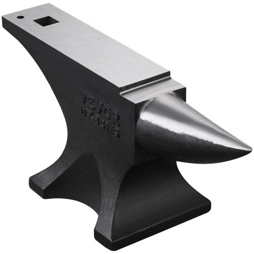 VEVOR Einzelhorn-Amboss 52,8kg Gussstahl Amboss Rundhorn-Amboss für Schmiede