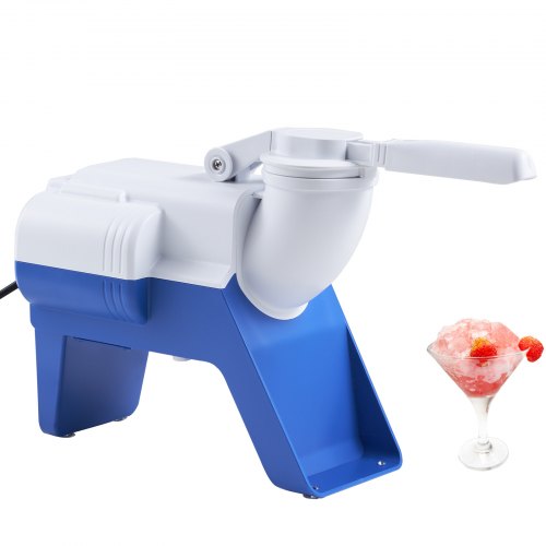 VEVOR Eiszerkleinerungsmaschine Eisrasiermaschine Eisrasierer 80 kg/h, ABS Eiszerkleinerungsrasierer 180 W, 410 x 172 x 275 mm Energieeinsparung Hersteller mit Kunststoffschale &amp; 2 Klingen