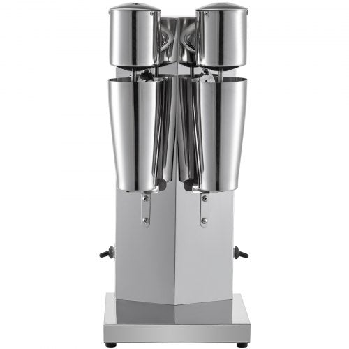 VEVOR Getränkemixer 150 W Milchshaker Elektrisch 800 ml Doppelköpfe Silbrig Elektrischer Mixer für Shakes Cocktailmixer Milchshake Maschine Barmixer