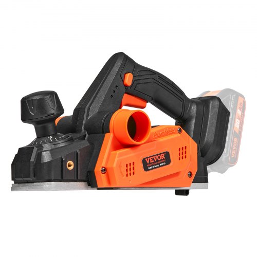 VEVOR Akku-Hobel 20V Handhobel 82mm Breite Hobelmaschine 2mm Hobeltiefe Elektrohobel 16500U/min Einhandhobel mit HSS-Klingen und doppeltem Staubauslasssystem Hobekl Handhobelmaschine