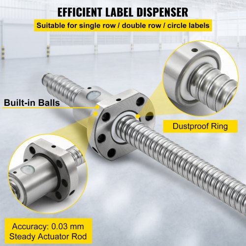 VEVOR Linearfuehrung Linearführunge Linearschiene 1 set RM1605 1000mm Anti-backlashed Kugelgewindetrieb &amp;BF12/BK12&amp; 6.35*10mm Kupplung