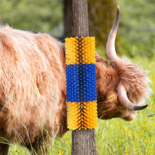 VEVOR 3x Kratzbürste Viehbürste Scheuerbürste für Nutztiere Pferde 51x19x10cm