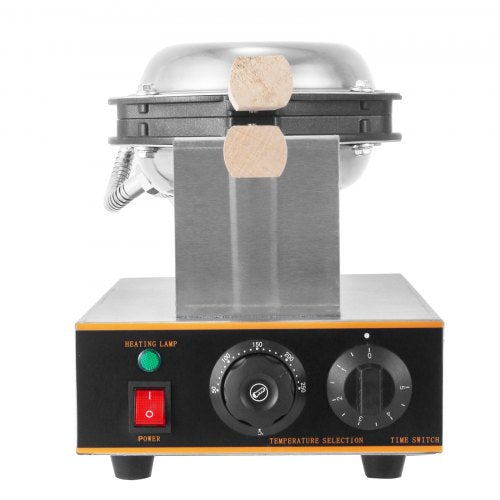 VEVOR Waffelmaschine Waffelautomat Backblech Waffeleisen 6 kg Waffelmaschine Waffelgröße Küchengeräte Kommerzieller Eierwaffeleisen Edelstahl