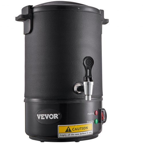 VEVOR Kerzenherstellung Kit Kommerzieller Elektrischer Wachsschmelzer 6,5 L, 1100 W Wachsschmelzgerät Kerzenherstellungsmaschine, DIY Kerzen Selber Machen Set inkl. Dochte, Kerzengießtopf, Löffel