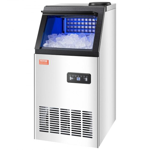 VEVOR Kommerzieller Eisbereiter, freistehender Schrank, Maschine, 80 lbs/24 h, 36 Eiswürfel
