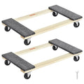 VEVOR Möbelwagen, Möbelwagen, 4 Räder, tragbare bewegliche Rollen, robust, ineinandergreifend, klein, flach, für schwere Möbel, 2 Stück, 40,6 x 27,9 cm, 227,8 kg Kapazität, schwarz