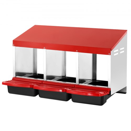 VEVOR Legenest Hühner 3 Abteile Hühnernest mit Belüftungslöchern 796x525x475mm