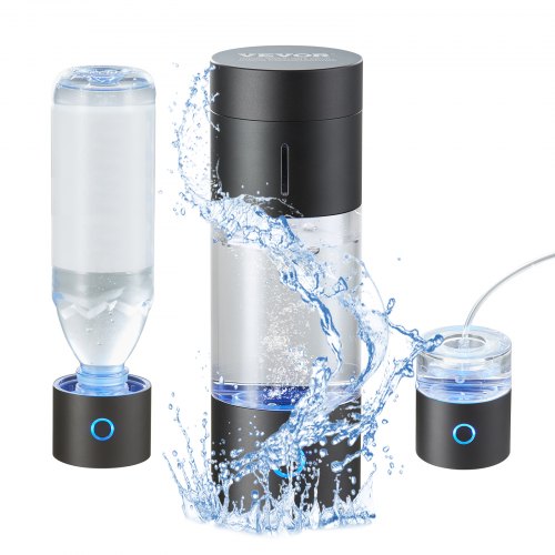 VEVOR Wasserstoff-Wasserflaschengenerator, tragbarer Wasserstoff-Wasserbereiter 230 ml, wasserstoffreiches Wasserionisationsgerät mit SPE-Technologie, mit Nasen-Inhalationsschlauch &amp; Selbstreinigung