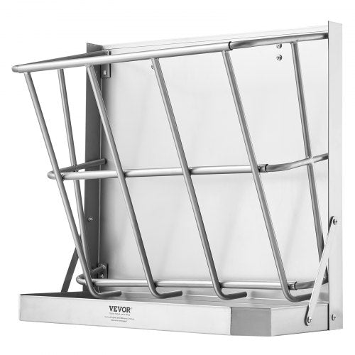 VEVOR Heuraufe Futterraufe Wandraufe 2in1 Futtertrog Futterspender 610x297x584mm