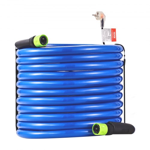 VEVOR 22,9m Beheizter Wasserschlauch Wohnmobil Trinkwasserschlauch 310W Blau