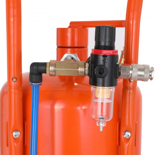 VEVOR Mobiles Sandstrahlgerät 18,92 L Sandstrahlanlage 243,84 cm ArbeitsschlauchSandstrahler 60–110 PSI Arbeitsdruck ideal zum Entfernen von Rost, Farbe, Flecken und das Polieren großer Flächen