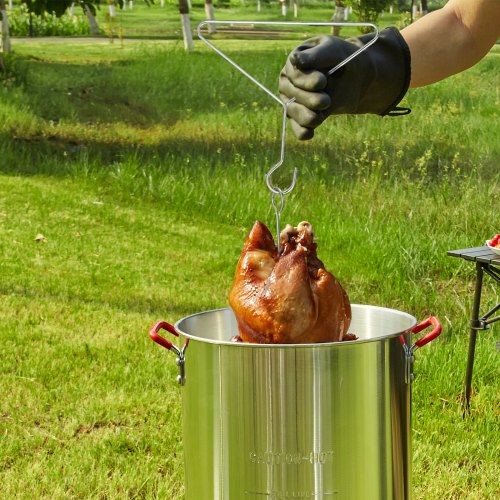 VEVOR 30Qt Türkei 10Qt Fischfritteuse Propankessel Dampfgarer Suppentopf Outdoor