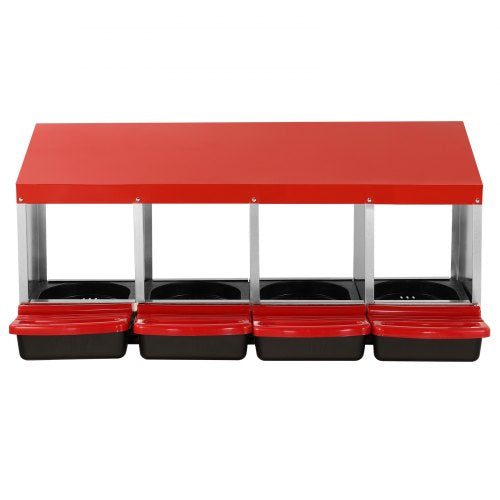 VEVOR Legenest Hühner 4 Abteile Hühnernest mit Belüftungslöchern 1060x525x475mm