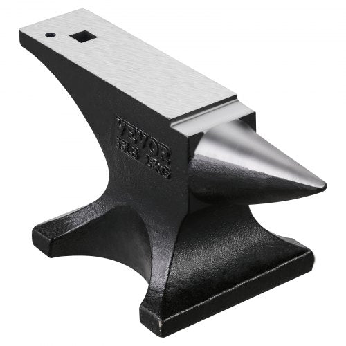 VEVOR Einzelhorn-Amboss 25kg Gussstahl Amboss Rundhorn-Amboss für Schmiede