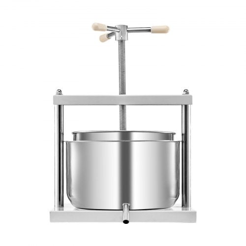 VEVOR Obstweinpresse Manuelle Presse Weinherstellung 12L Edelstahl Entsafter