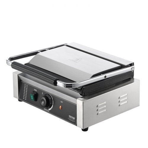 VEVOR Panini-Pressgrill Sandwichmaker Grillplatte 36x23cm Elektrisch Kommerziell